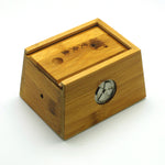 手柄竹制灸盒（2柱）Wooden Moxa Box with Handle (2 holes)