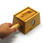 手柄竹制灸盒（2柱）Wooden Moxa Box with Handle (2 holes)