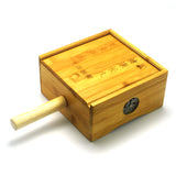 手柄竹制灸盒（4柱）Wooden Moxa Box with Handle (4 Holes)