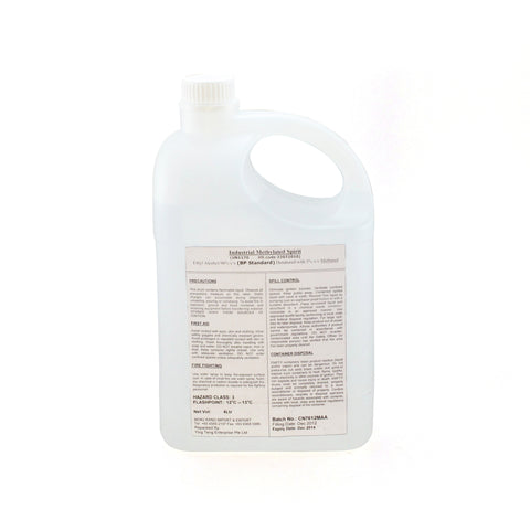 消毒酒精 Alcohol Disinfectant 96% (4L/bottle)