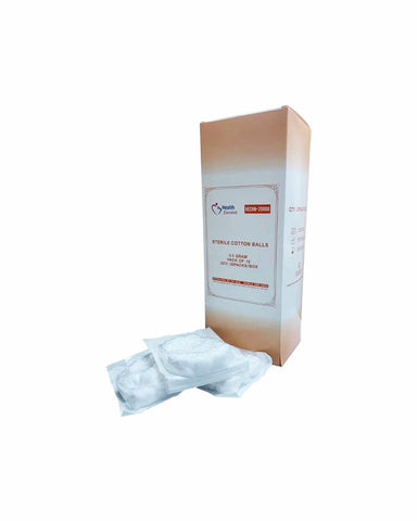 消毒棉球 Health Essential Sterile Cotton Ball 0.5g, 10pcs/pkt, 30 pkt/box