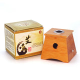 竹质单孔灸盒 Single Hole Bamboo Moxa Box